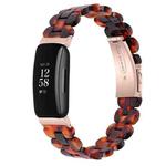 For Fitbit Inspire 2 / Inspire Oval Resin Watch Band(Tortoiseshell)