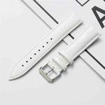 18mm Calf Leather Watch Band(White)
