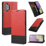 For Samsung Galaxy A32 5G Cross Texture Magnetic Horizontal Flip Leather Case with Card Slots & Holder & Wallet(Red)