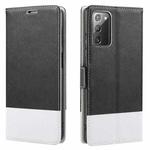 For Samsung Galaxy Note20 Cross Texture Magnetic Horizontal Flip Leather Case with Card Slots & Holder & Wallet(Black)