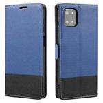 For Samsung Galaxy Note10+ Cross Texture Magnetic Horizontal Flip Leather Case with Card Slots & Holder & Wallet(Blue)