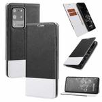 For Samsung Galaxy S20 Ultra Cross Texture Magnetic Horizontal Flip Leather Case with Card Slots & Holder & Wallet(Black)