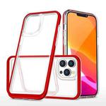 For iPhone 13 Pro Max Bright Series Clear Acrylic + PC+TPU Shockproof Case (Red)