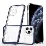 For iPhone 11 Pro Bright Series Clear Acrylic + PC+TPU Shockproof Case (Navy Blue)