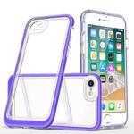 For iPhone SE 2022 / SE 2020 / 8 / 7 Bright Series Clear Acrylic + PC+TPU Shockproof Case(Purple)