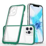 For iPhone 12 Pro Bright Series Clear Acrylic + PC+TPU Shockproof Case(Dark Green)