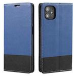 For iPhone 11 Cross Texture Magnetic Horizontal Flip Leather Case with Card Slots & Holder & Wallet (Blue)