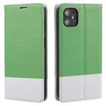 For iPhone 11 Cross Texture Magnetic Horizontal Flip Leather Case with Card Slots & Holder & Wallet (Green)