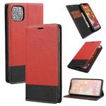 For iPhone 11 Pro Max Cross Texture Magnetic Horizontal Flip Leather Case with Card Slots & Holder & Wallet (Red)