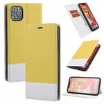 For iPhone 11 Pro Max Cross Texture Magnetic Horizontal Flip Leather Case with Card Slots & Holder & Wallet (Yellow)