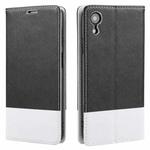 For iPhone XR Cross Texture Magnetic Horizontal Flip Leather Case with Card Slots & Holder & Wallet(Black)