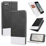 Cross Texture Magnetic Horizontal Flip Leather Case with Card Slots & Holder & Wallet For iPhone 8 Plus / 7 Plus(Black)