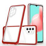 For Samsung Galaxy A32 5G Bright Series Clear Acrylic + PC+TPU Shockproof Case(Red)