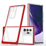 For Samsung Galaxy Note20 Ultra Bright Series Clear Acrylic + PC+TPU Shockproof Case(Red)