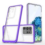 For Samsung Galaxy S20 Bright Series Clear Acrylic + PC+TPU Shockproof Case(Purple)