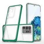 For Samsung Galaxy S20 Ultra Bright Series Clear Acrylic + PC+TPU Shockproof Case(Dark Green)