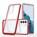 For Samsung Galaxy S21 5G Bright Series Clear Acrylic + PC+TPU Shockproof Case(Red)