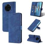 For Honor X20 AZNS Skin Feel Calf Texture Horizontal Flip Leather Case with Card Slots & Holder & Wallet(Blue)