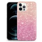 For iPhone 11 Pro Max Gradient Color Shell Texture IMD TPU Shockproof Case (Gradient Orange Pink)
