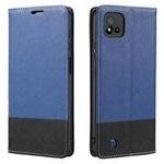 For OPPO Realme C11 2021 Cross Texture Magnetic Horizontal Flip Leather Case with Card Slots & Holder & Wallet(Blue)