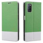 For OPPO A52 Cross Texture Magnetic Horizontal Flip Leather Case with Card Slots & Holder & Wallet(Green)