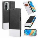 For Xiaomi Redmi Note 10 Pro Cross Texture Magnetic Horizontal Flip Leather Case with Card Slots & Holder & Wallet(Black)