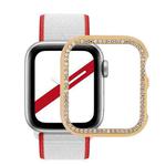 Metal Diamond Protective Watch Case For Apple Watch Series 3 & 2 & 1 42mm(Gold)