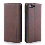 For iPhone SE 2022 / SE 2020 / 8 / 7 Diaobaolee Gemini Magnetic Buckle Horizontal Flip Leather Case with Holder & Card Slots(Brown)