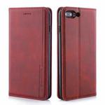 For iPhone SE 2022 / SE 2020 / 8 / 7 Diaobaolee Gemini Magnetic Buckle Horizontal Flip Leather Case with Holder & Card Slots(Red)