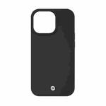 For iPhone 13 Pro MOMAX Liquid Silicone Magnetic Shockproof Case (Black)