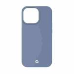 MOMAX Liquid Silicone Magnetic Shockproof Case For iPhone 13 Pro(Light Blue)