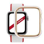 Dual-color Electroplating PC Protective Watch Case For Apple Watch Series 7 & 6 & SE & 5 & 4 40mm(Phnom Penh + White Background)