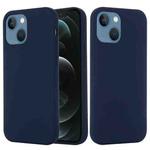 For iPhone 13 mini Shockproof Silicone Magnetic Magsafe Case (Navy Blue)