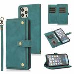 For iPhone 12 mini PU + TPU Horizontal Flip Leather Case with Holder & Card Slot & Wallet & Lanyard (Lake Blue)