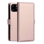 DZGOGO MILO Series TPU + PU Horizontal Flip Leather Case with Holder & Card Slot & Wallet For iPhone 13 Pro(Rose Gold)