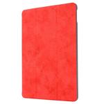 For iPad 10.2 2021 / 2020 / 2019 GEBEI Cloth Texture Horizontal Flip Protective Case with Holder(Red)