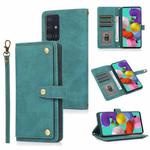 For Samsung Galaxy A51 4G PU + TPU Horizontal Flip Leather Case with Holder & Card Slot & Wallet & Lanyard(Lake Blue)