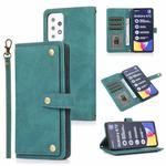 For Samsung Galaxy A72 5G / 4G PU + TPU Horizontal Flip Leather Case with Holder & Card Slot & Wallet & Lanyard(Lake Blue)