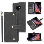 For Samsung Galaxy Note9 PU + TPU Horizontal Flip Leather Case with Holder & Card Slot & Wallet & Lanyard(Black)