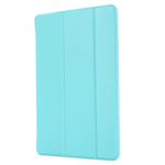 For iPad 10.2 2021 / 2020 / 2019 GEBEI Shockproof Horizontal Flip Leather Case with Three-folding Holder(Blue)