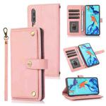 For Huawei P30 PU + TPU Horizontal Flip Leather Case with Holder & Card Slot & Wallet & Lanyard(Pink)
