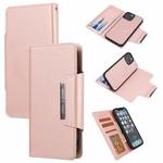 For iPhone 13 Pro Max Ultra-thin Separable Magnetic Horizontal Flip Leather Case with Card Slot & Wallet (Pink)