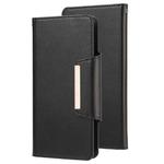 For iPhone 12 / 12 Pro Ultra-thin Separable Magnetic Horizontal Flip Leather Case with Card Slot & Wallet(Black)