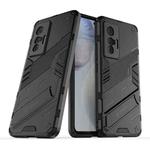 For vivo X70 Punk Armor 2 in 1 PC + TPU Shockproof Case with Invisible Holder(Black)