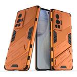 For vivo X70 Pro Punk Armor 2 in 1 PC + TPU Shockproof Case with Invisible Holder(Orange)