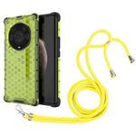 For Honor Magic3 Pro Plus Shockproof Honeycomb PC + TPU Case with Neck Lanyard(Green)