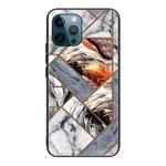 Abstract Marble Pattern Glass Protective Case For iPhone 13 Pro(HC-A13)