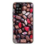 For Xiaomi Redmi 10 Colorful Painted Glass Shockproof Protective Case(Chocolate)