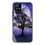 For Xiaomi Redmi 10 Colorful Painted Glass Shockproof Protective Case(Tree)