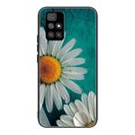 For Xiaomi Redmi 10 Colorful Painted Glass Shockproof Protective Case(Chamomile)